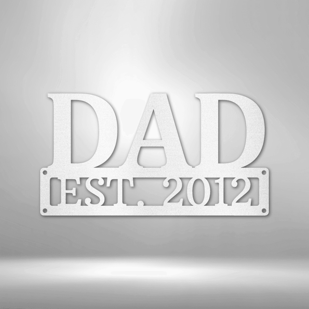 Dad Metal Wal Art Monogram - ProSteel Decor