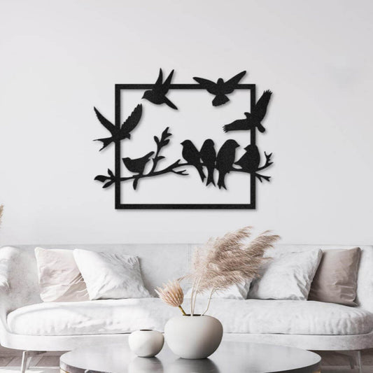 Birds Metal Art Wall Decor