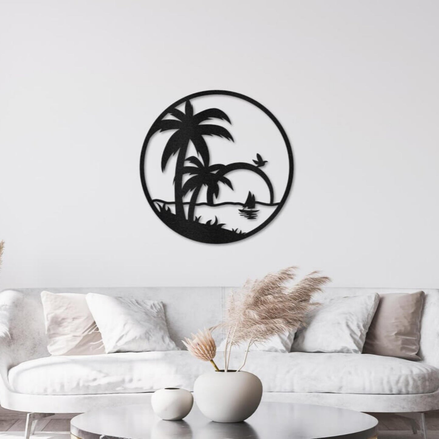 Coastal Beach Metal Wall Art