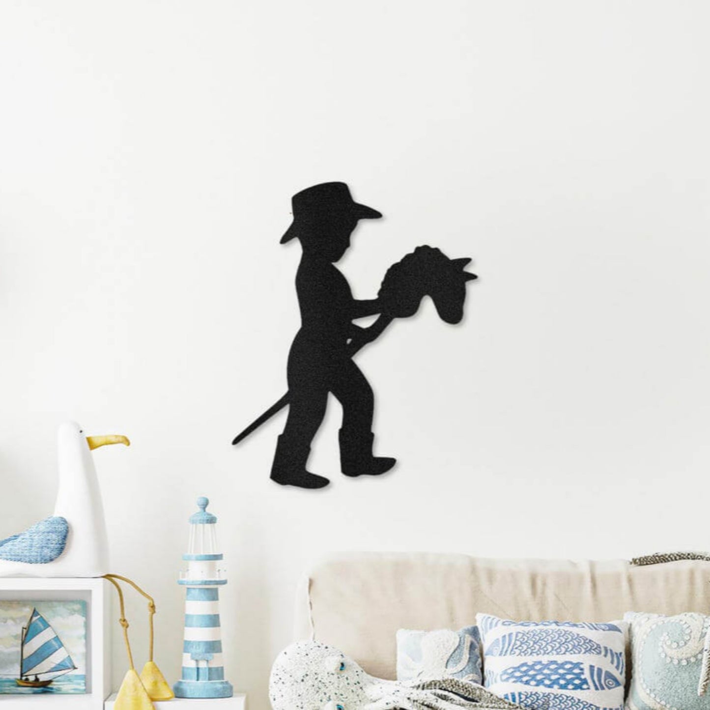 Cowboy Nursery Metal Wall Art