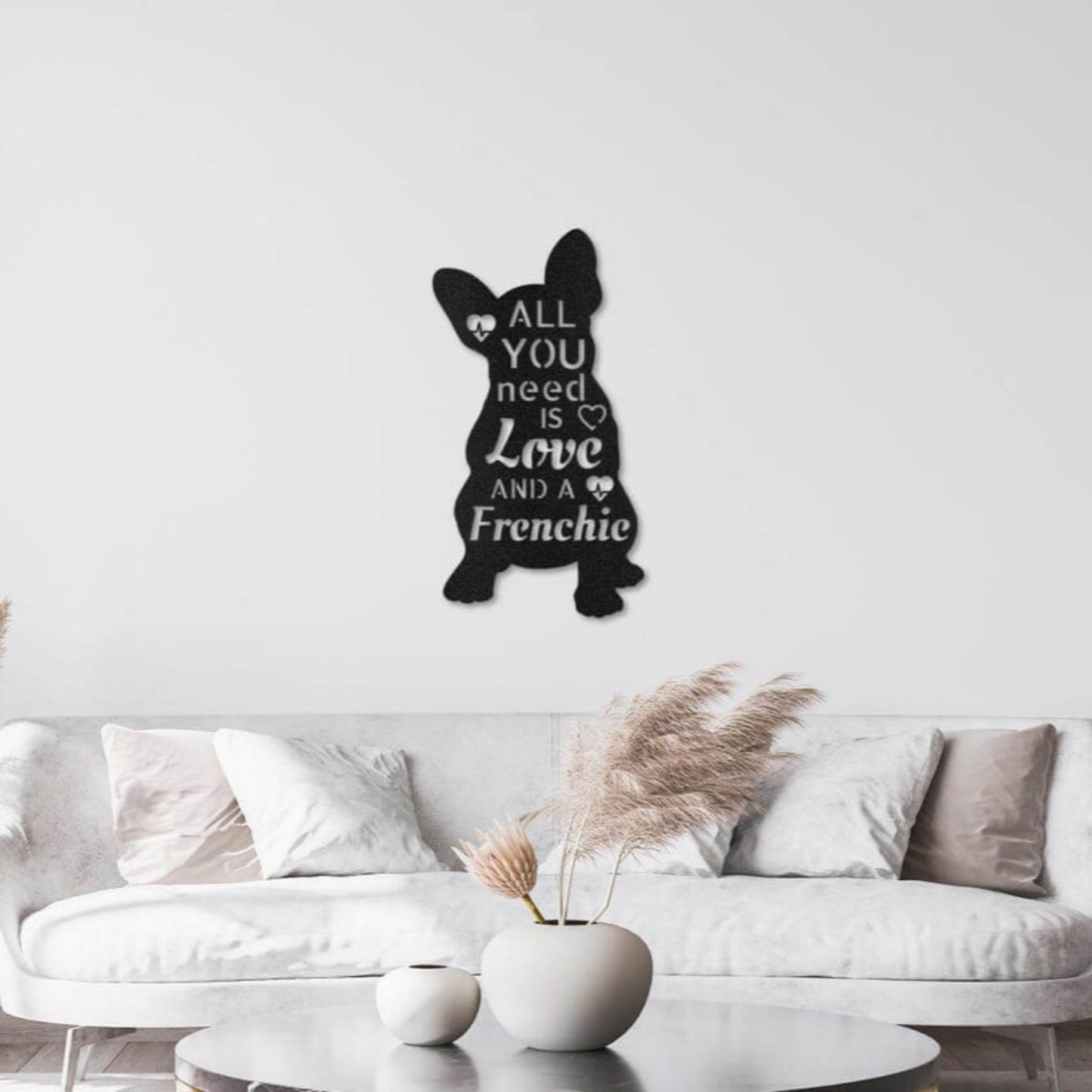 French Bulldog Metal Wall Art