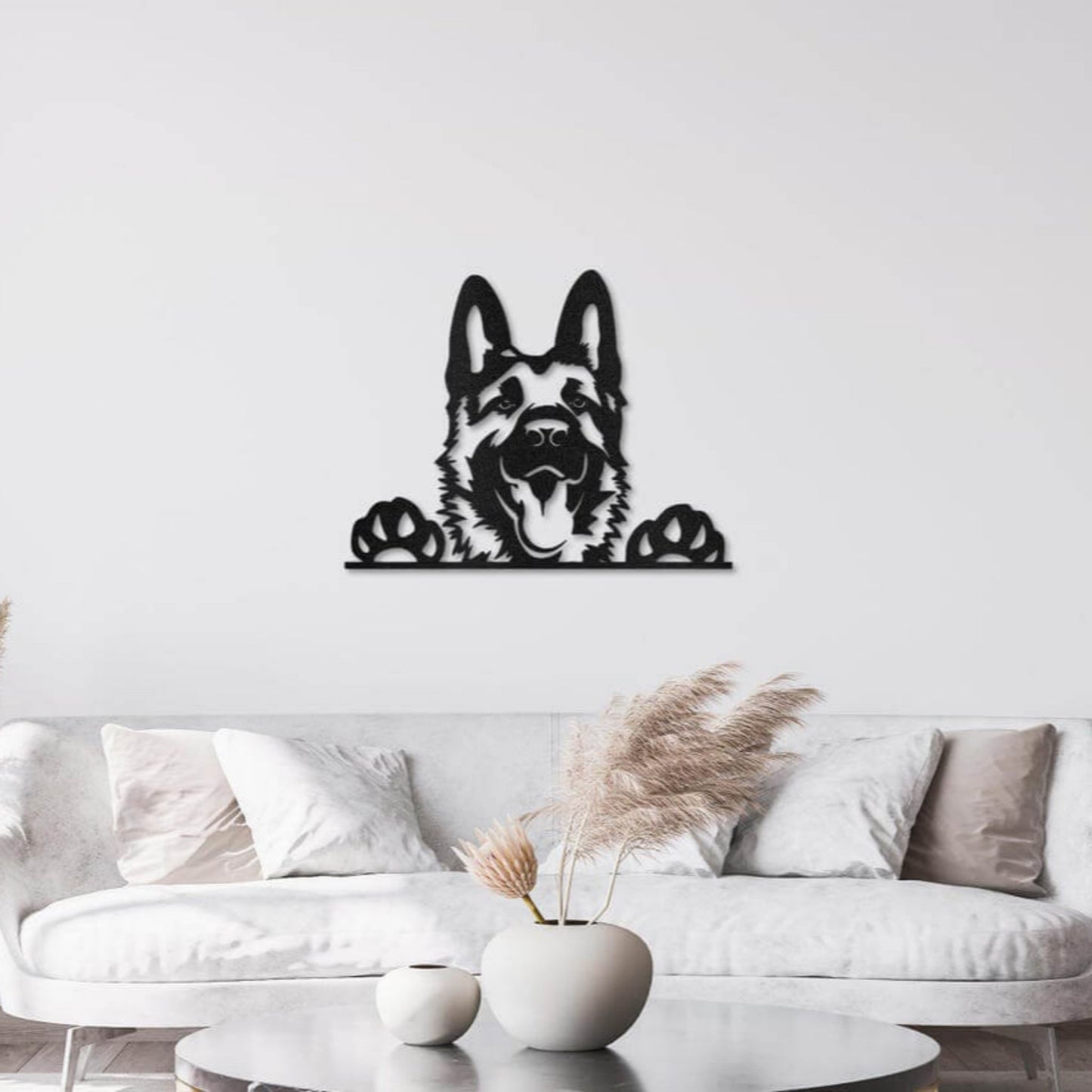 German Shepherd Metal Wall Art