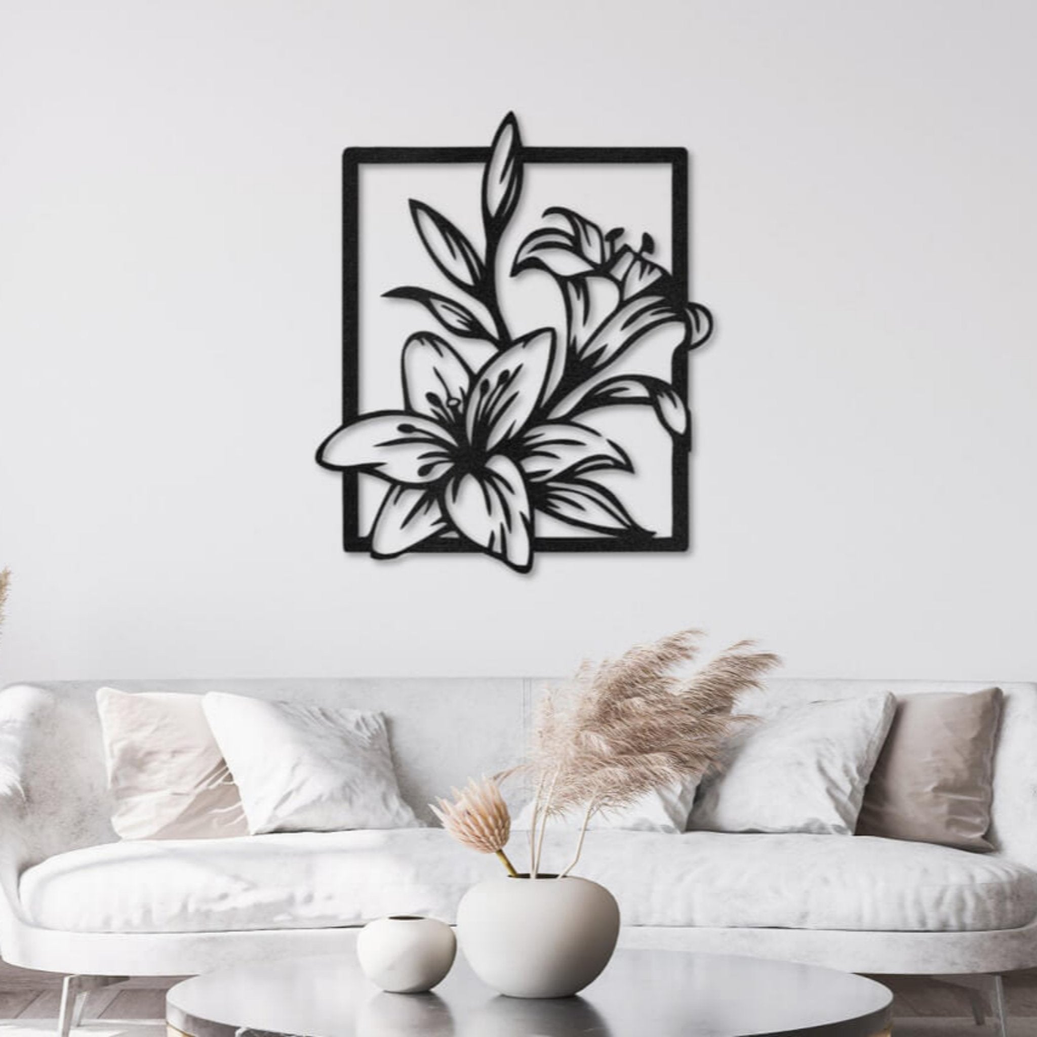 Lily Flower Metal Wall Art