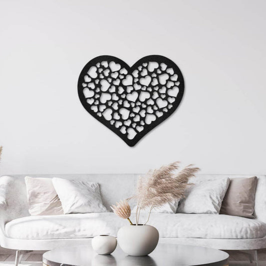 Love Heart Metal Wall Art