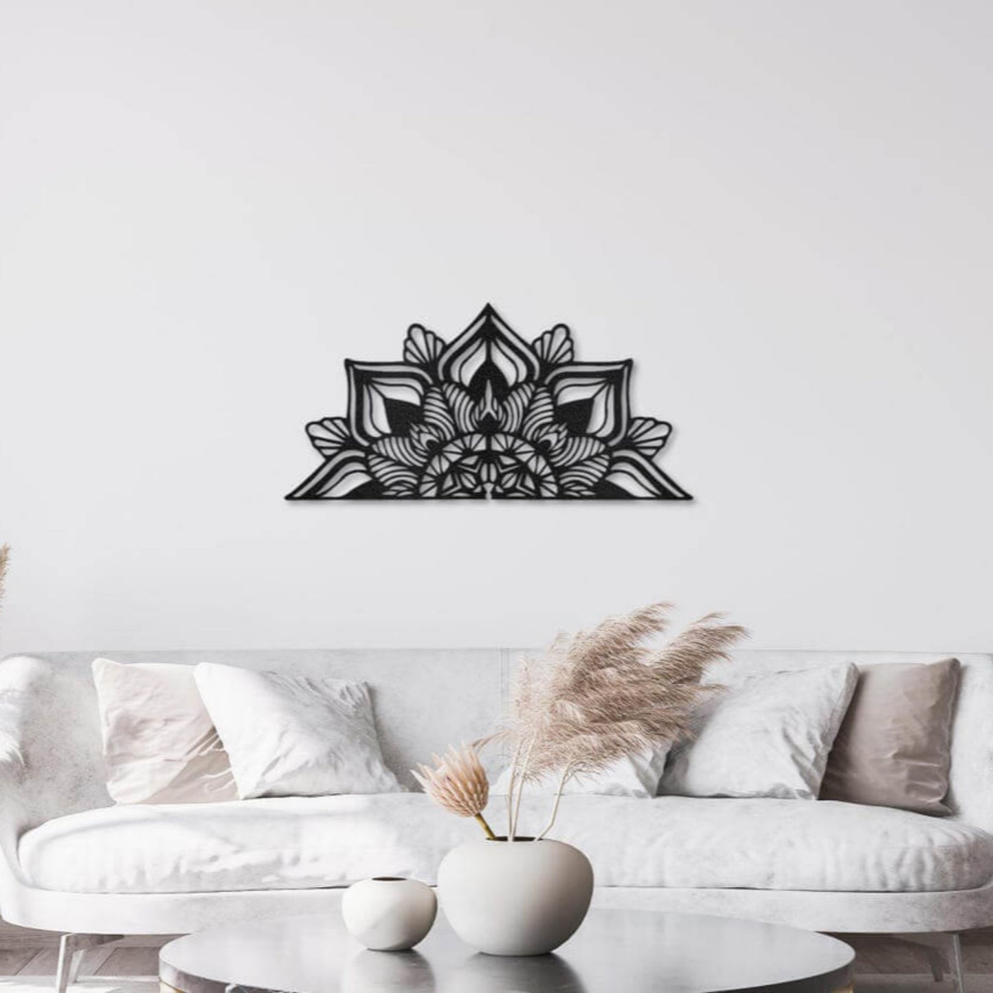 Mandala Metal Wall Art, Flower Wall Decor, Lotus Flower Wall Art, Bedroom Decor, Gift for Her (MEM)