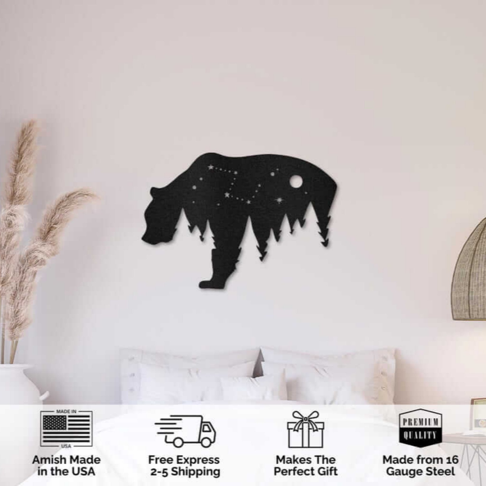 Bear Metal Wall Art