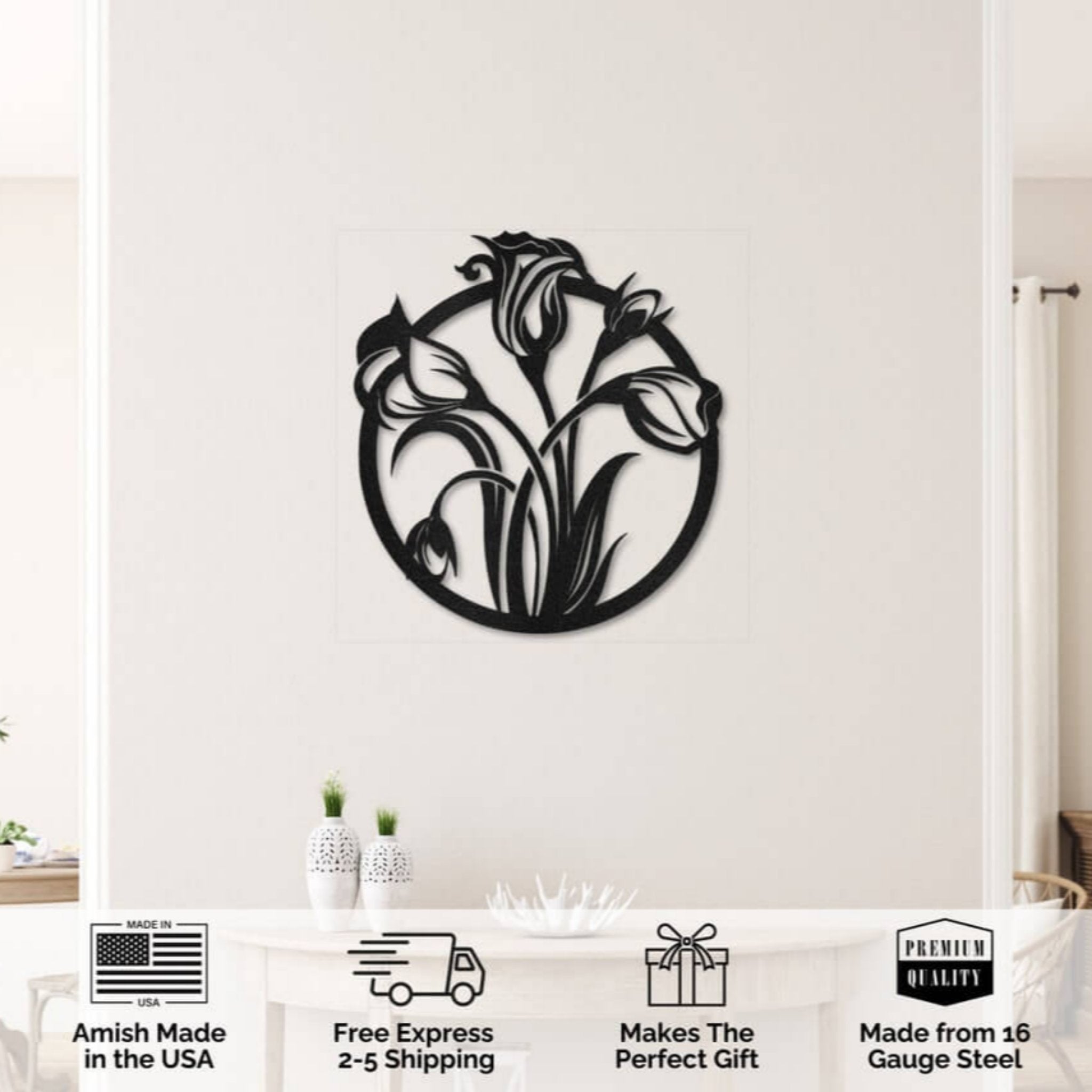 Flower Metal Wall Art