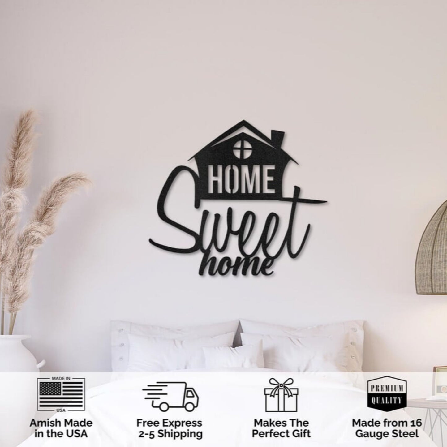 Home Sweet Home Metal Wall Sign