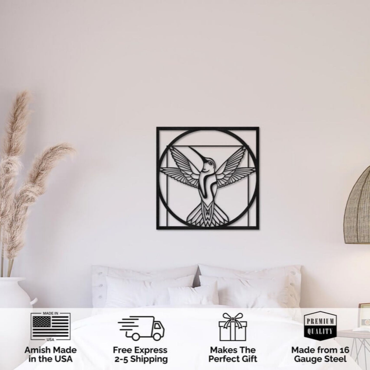 Hummingbird Metal Wall Art