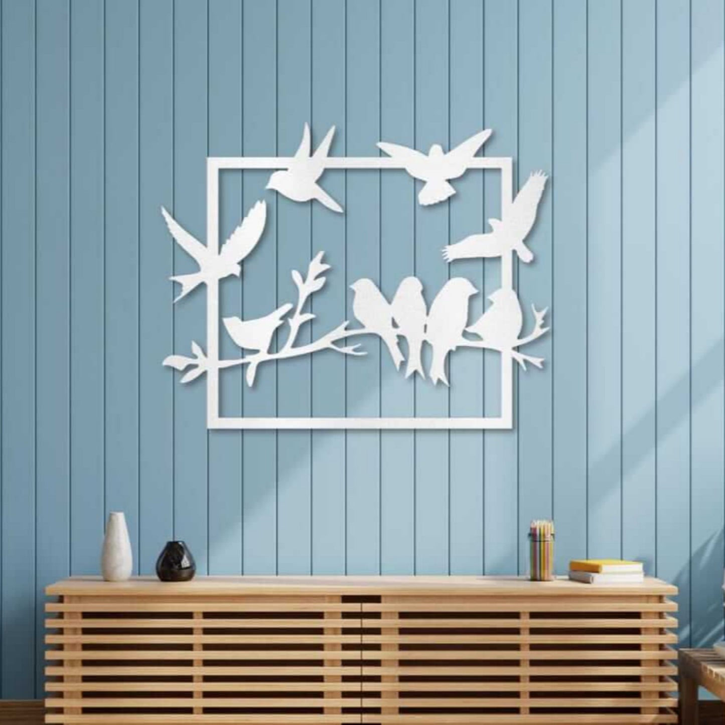 Birds Metal Art Wall Decor