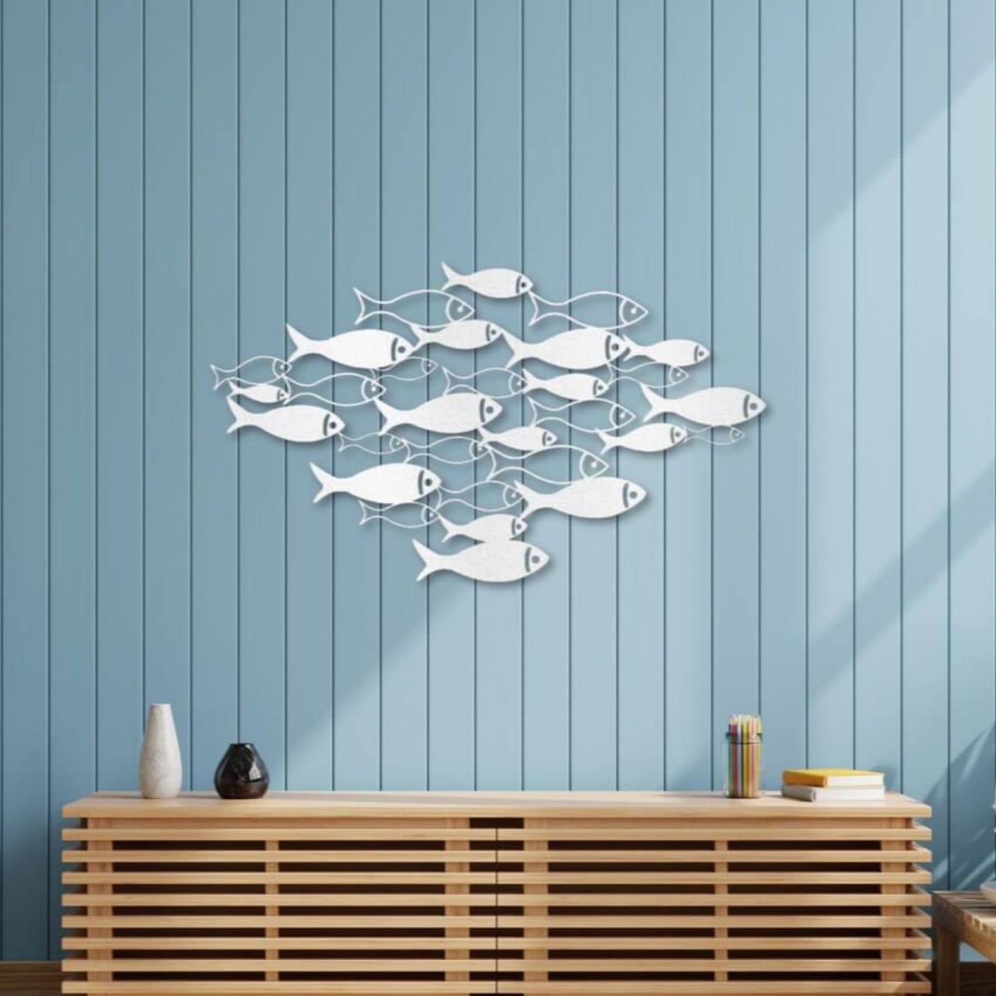 School of Fish Fish Metal Wall Art