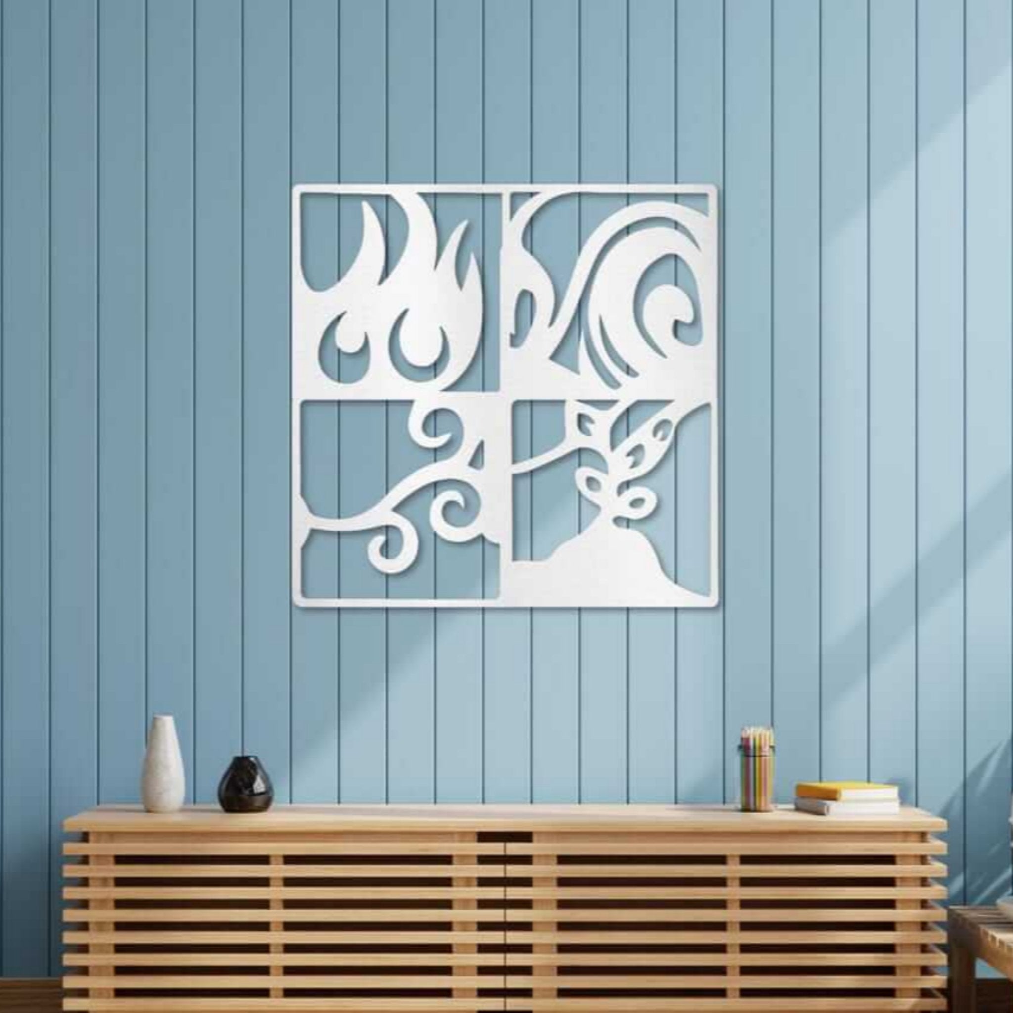 Four Nature Elements Wall Art