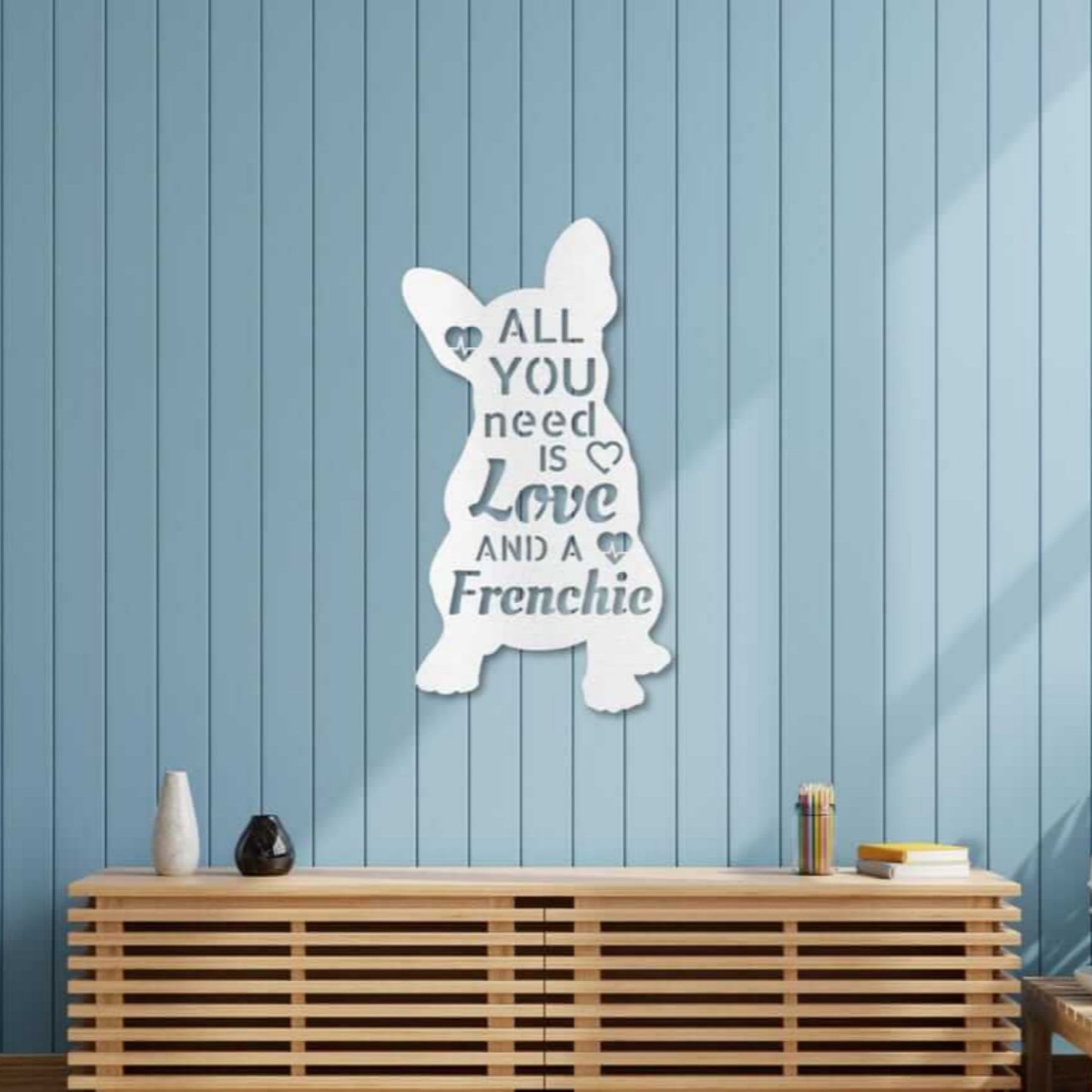 French Bulldog Metal Wall Art