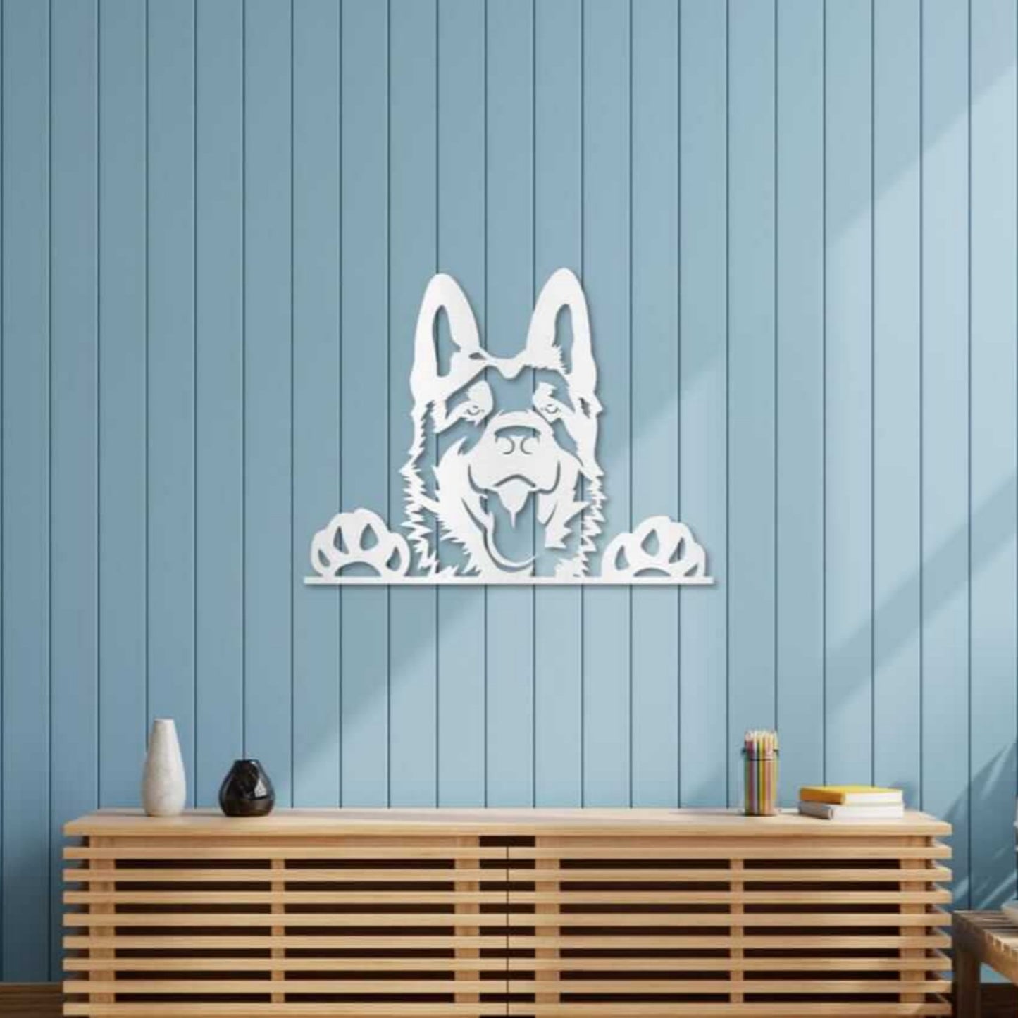 German Shepherd Metal Wall Art