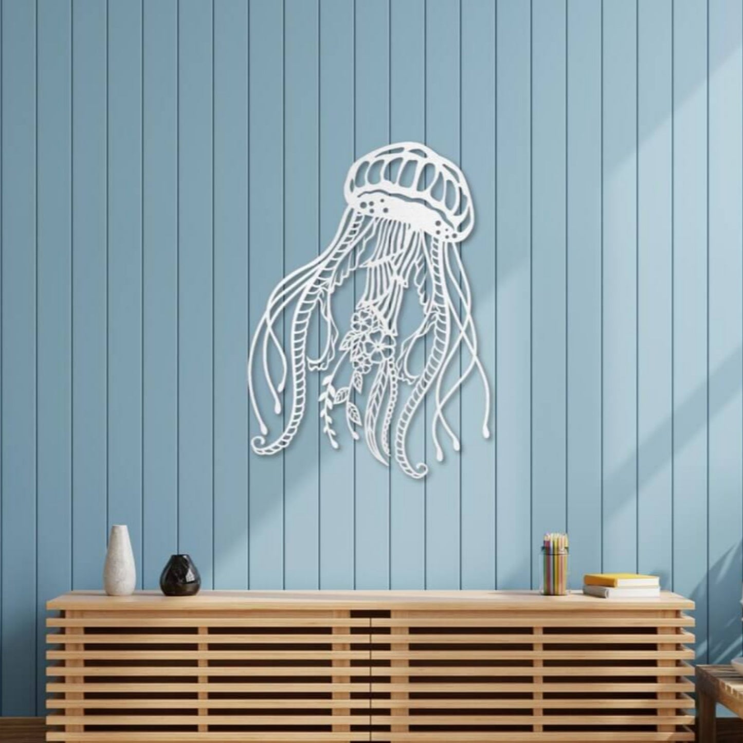 Jellyfish Metal Wall Art