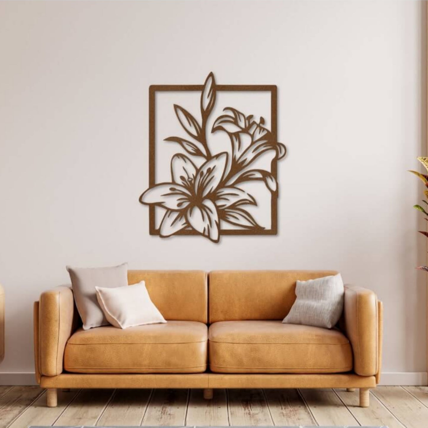 Lily Flower Metal Wall Art