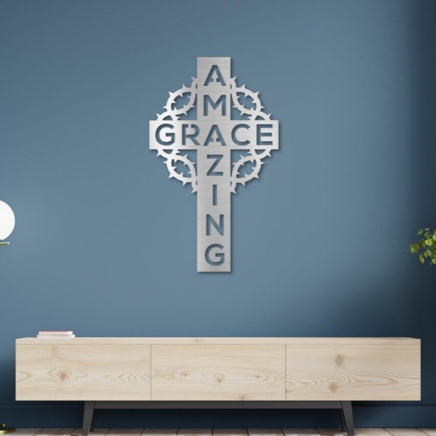 Amazing Grace Christian Metal Wall Art