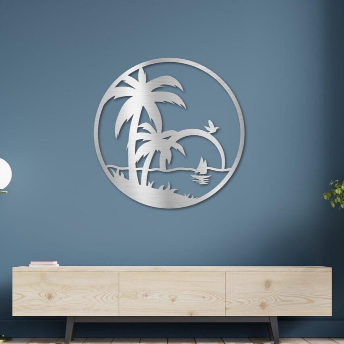 Coastal Beach Metal Wall Art