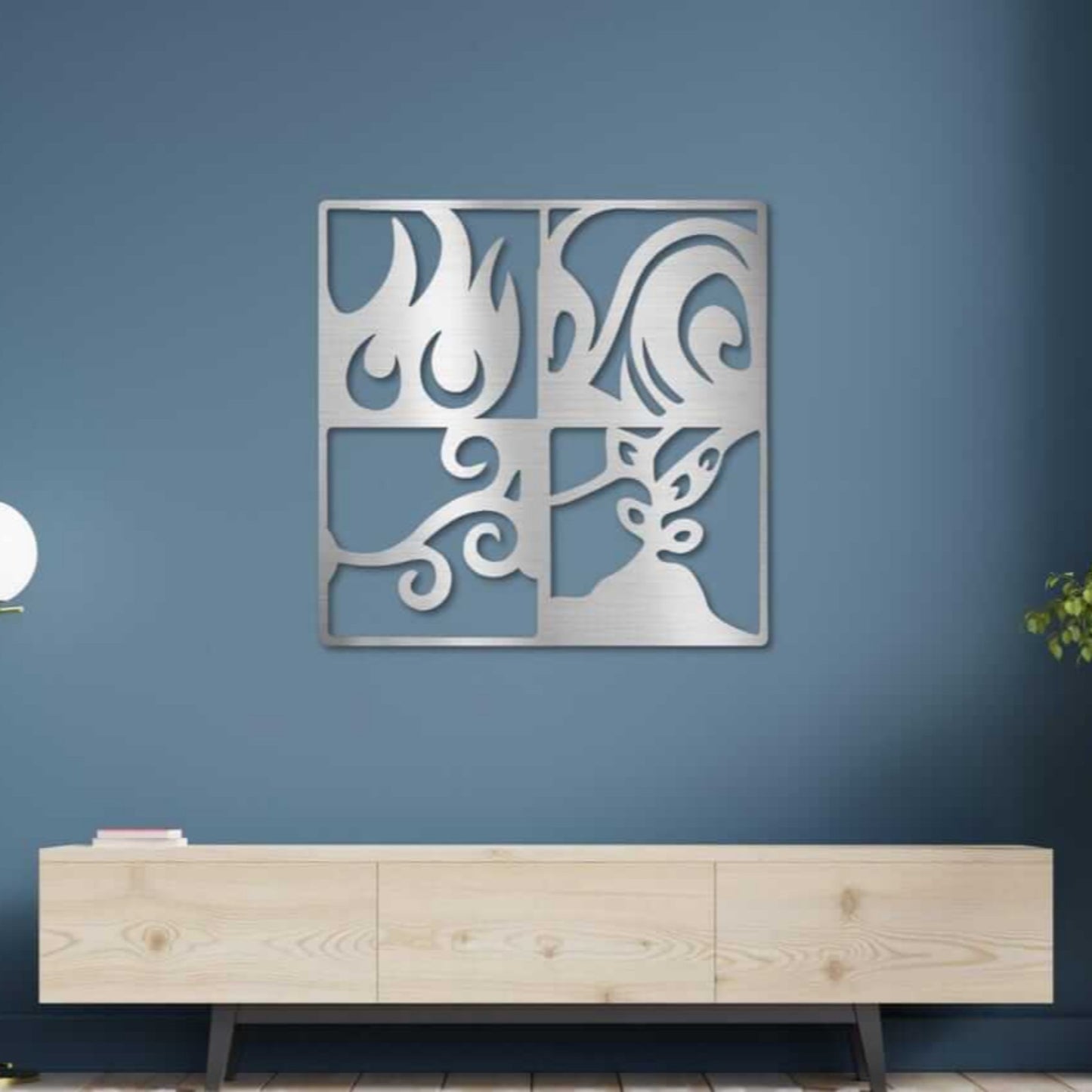 Four Nature Elements Wall Art