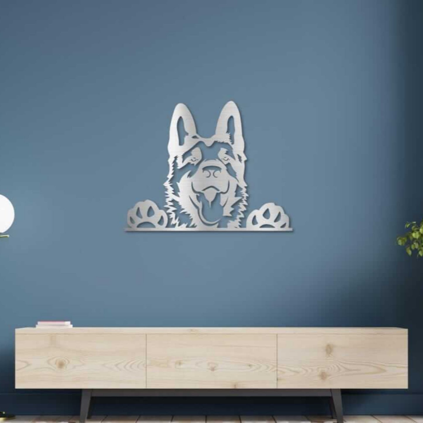 German Shepherd Metal Wall Art