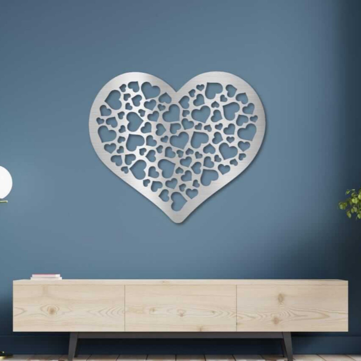 Love Heart Metal Wall Art