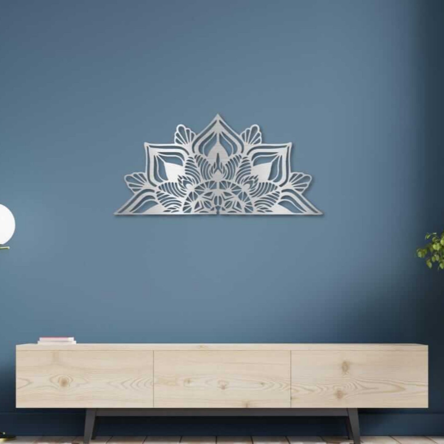 Mandala Metal Wall Art, Flower Wall Decor, Lotus Flower Wall Art, Bedroom Decor, Gift for Her (MEM)