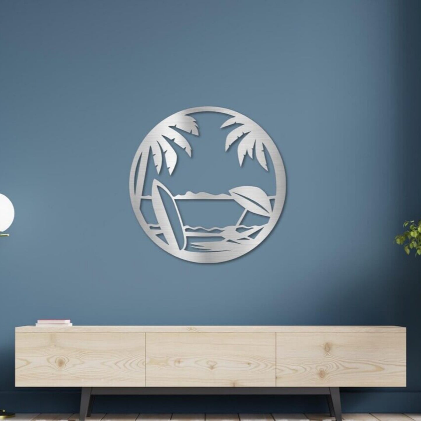 Coastal Beach Metal Wall Art