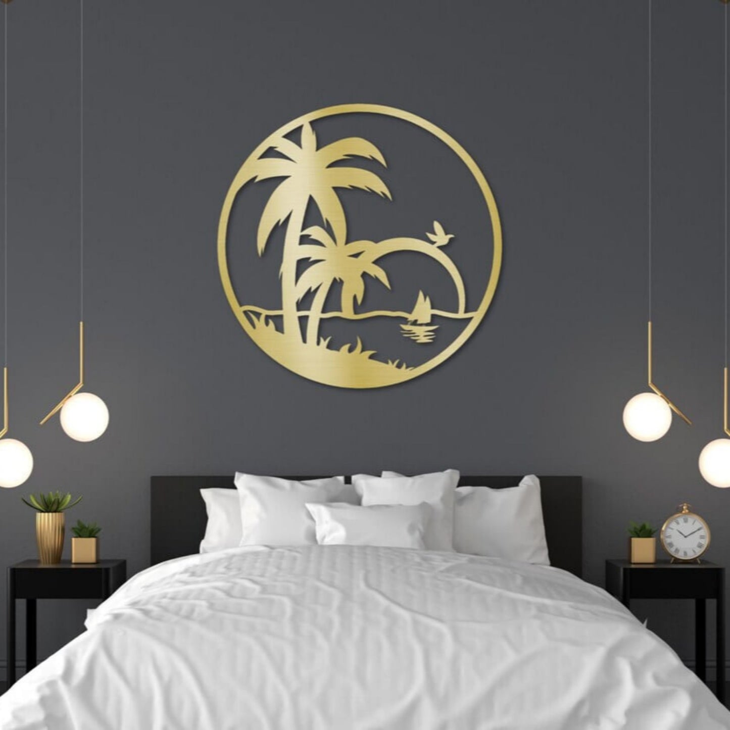 Coastal Beach Metal Wall Art