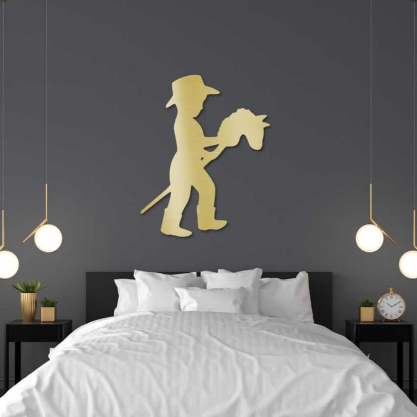 Cowboy Nursery Metal Wall Art