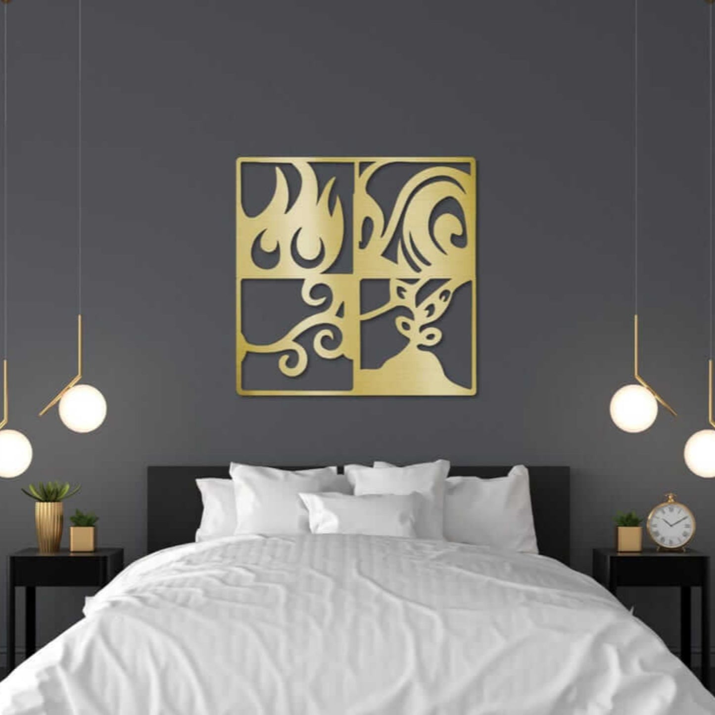 Four Nature Elements Wall Art