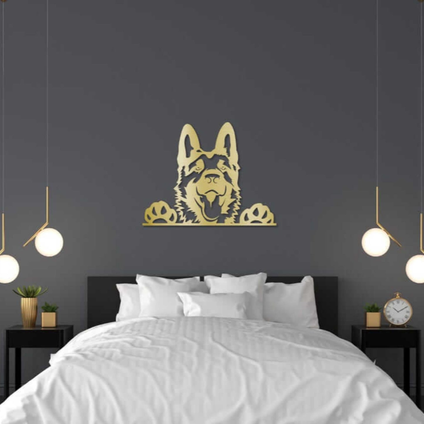 German Shepherd Metal Wall Art