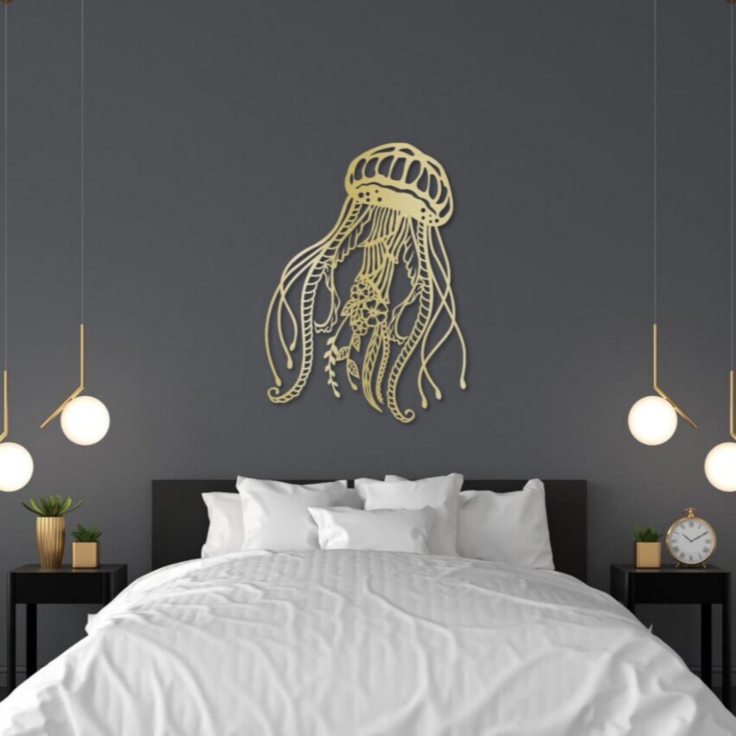 Jellyfish Metal Wall Art