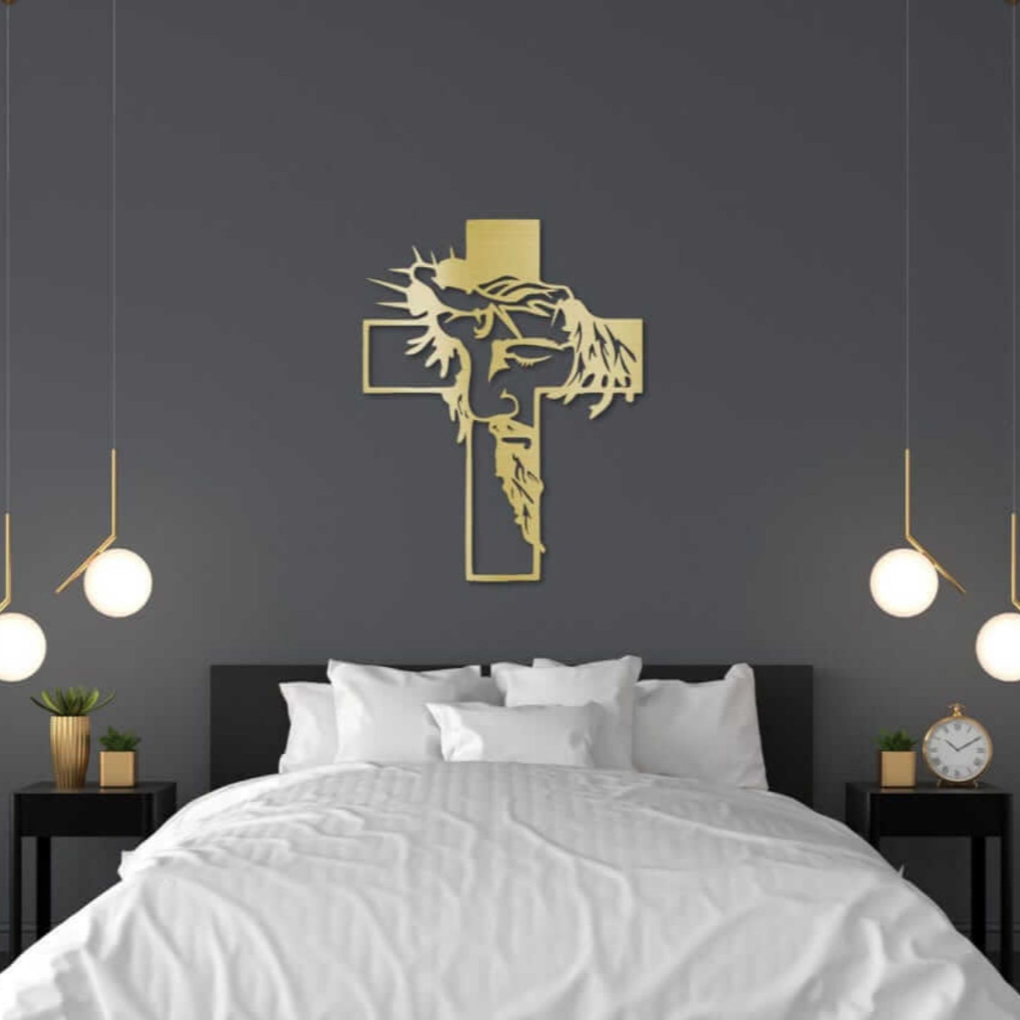 Jesus Cross Christian Metal Wall Art