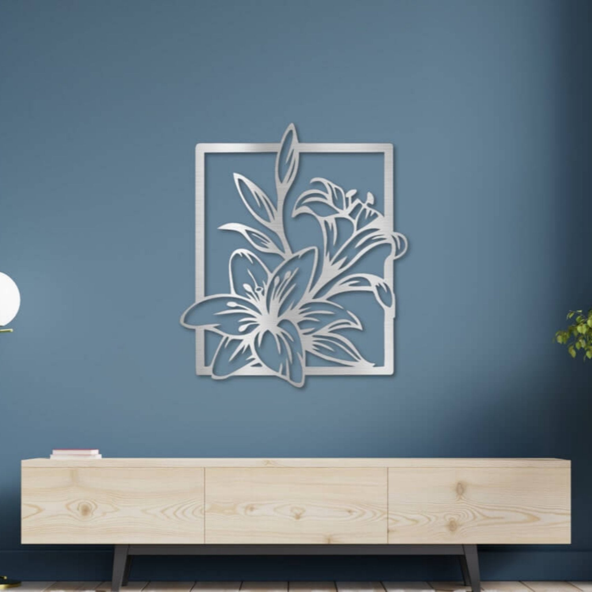 Lily Flower Metal Wall Art