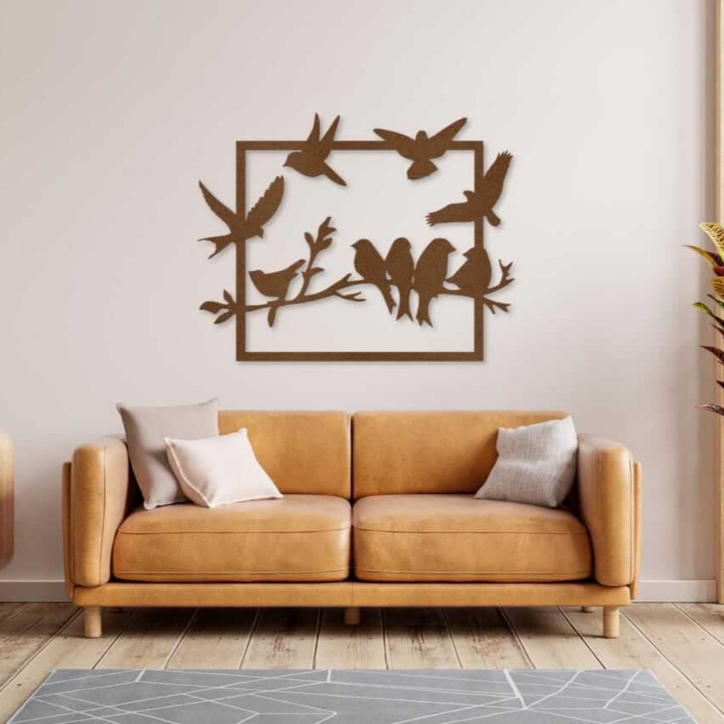 Birds Metal Art Wall Decor