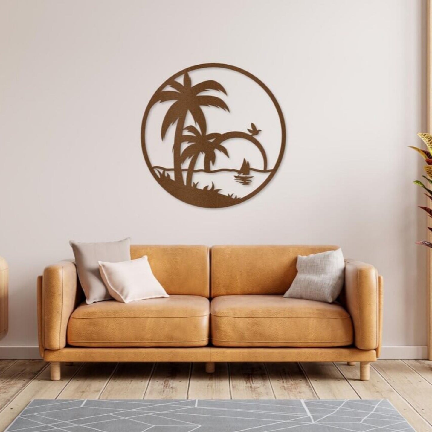 Coastal Beach Metal Wall Art