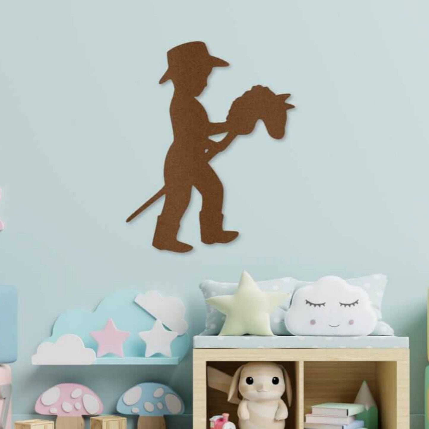 Cowboy Nursery Metal Wall Art