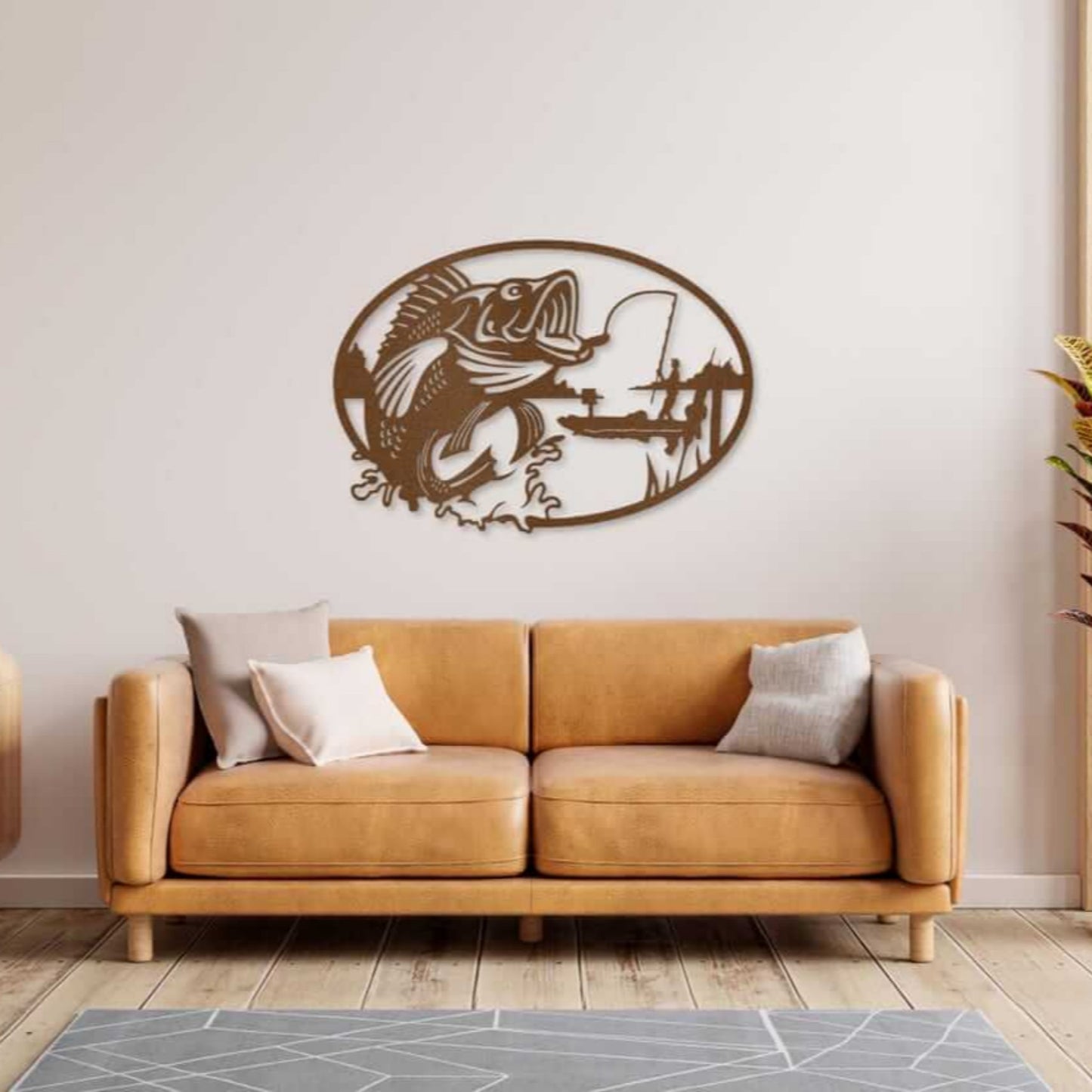 Fishing Metal Wall Art