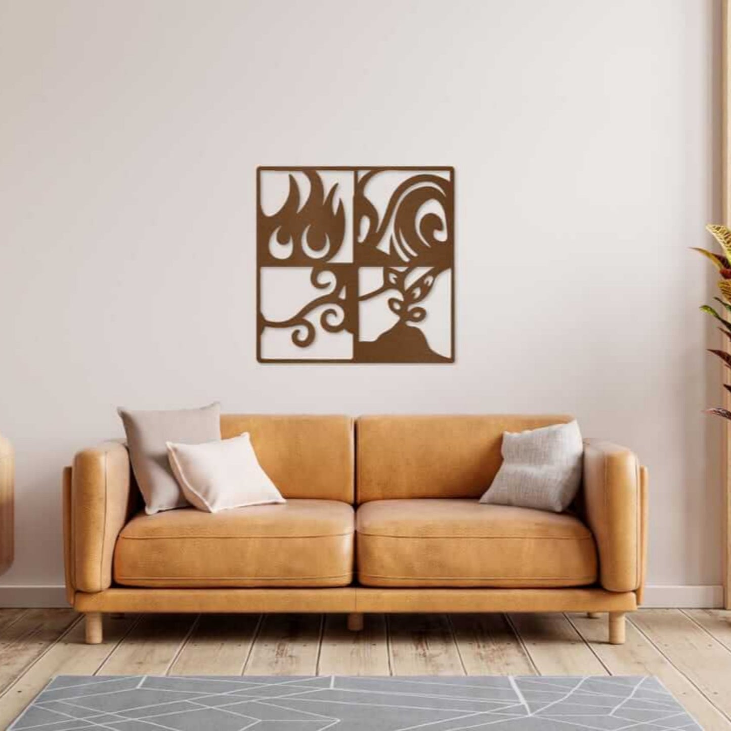 Four Nature Elements Wall Art