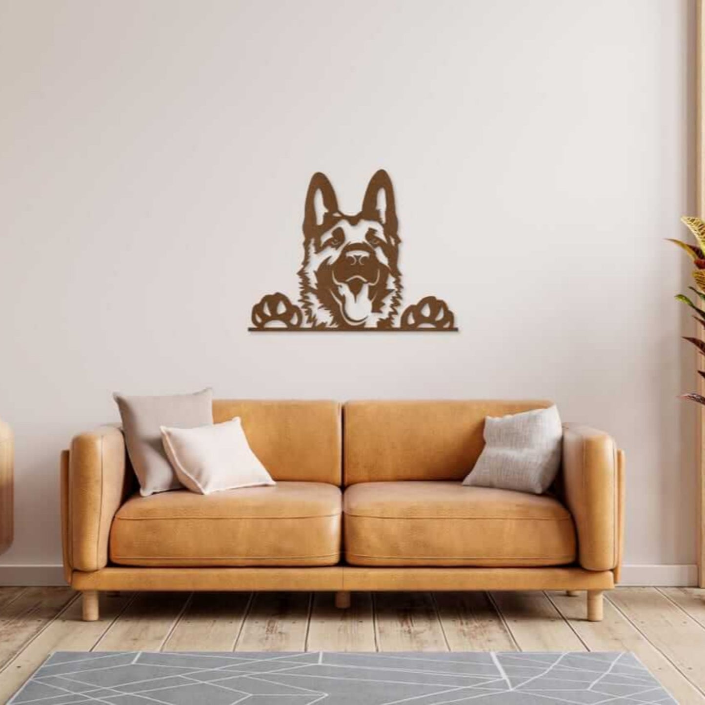 German Shepherd Metal Wall Art