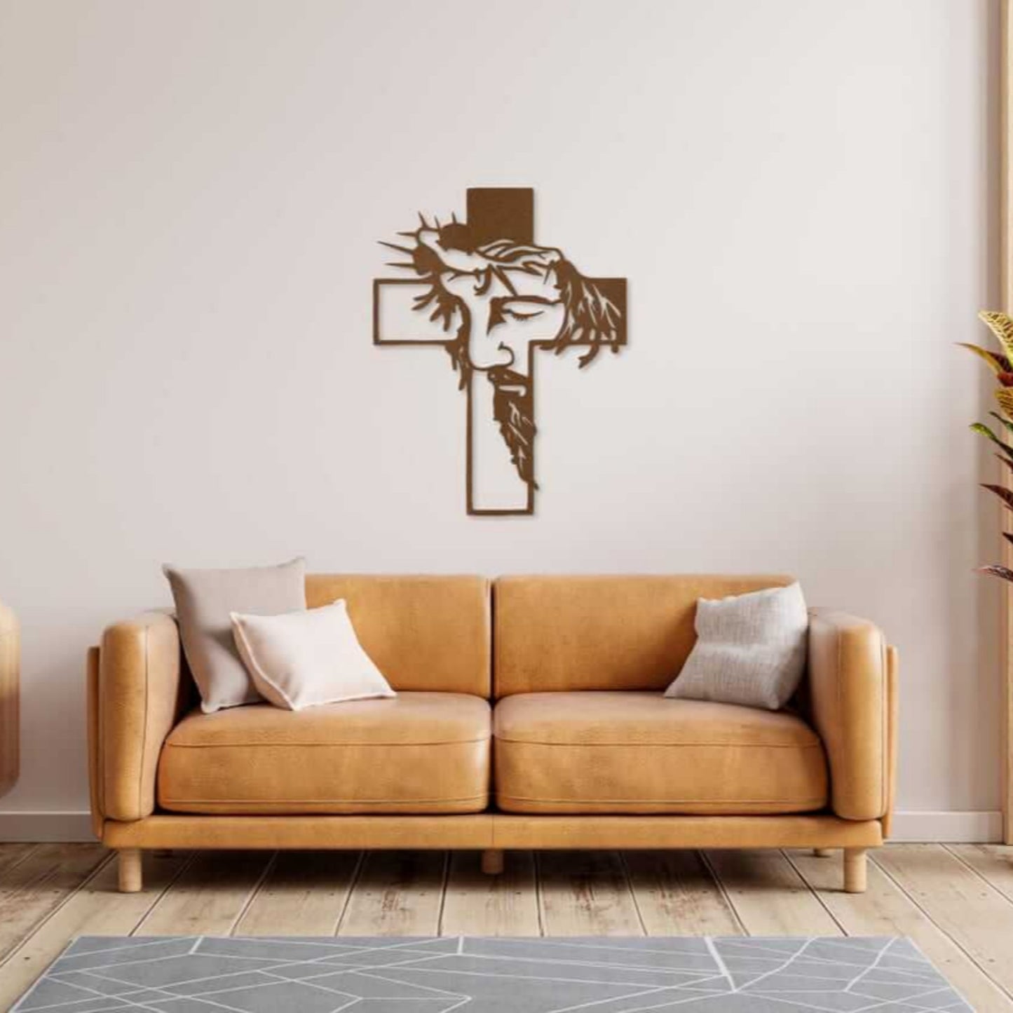 Jesus Cross Christian Metal Wall Art