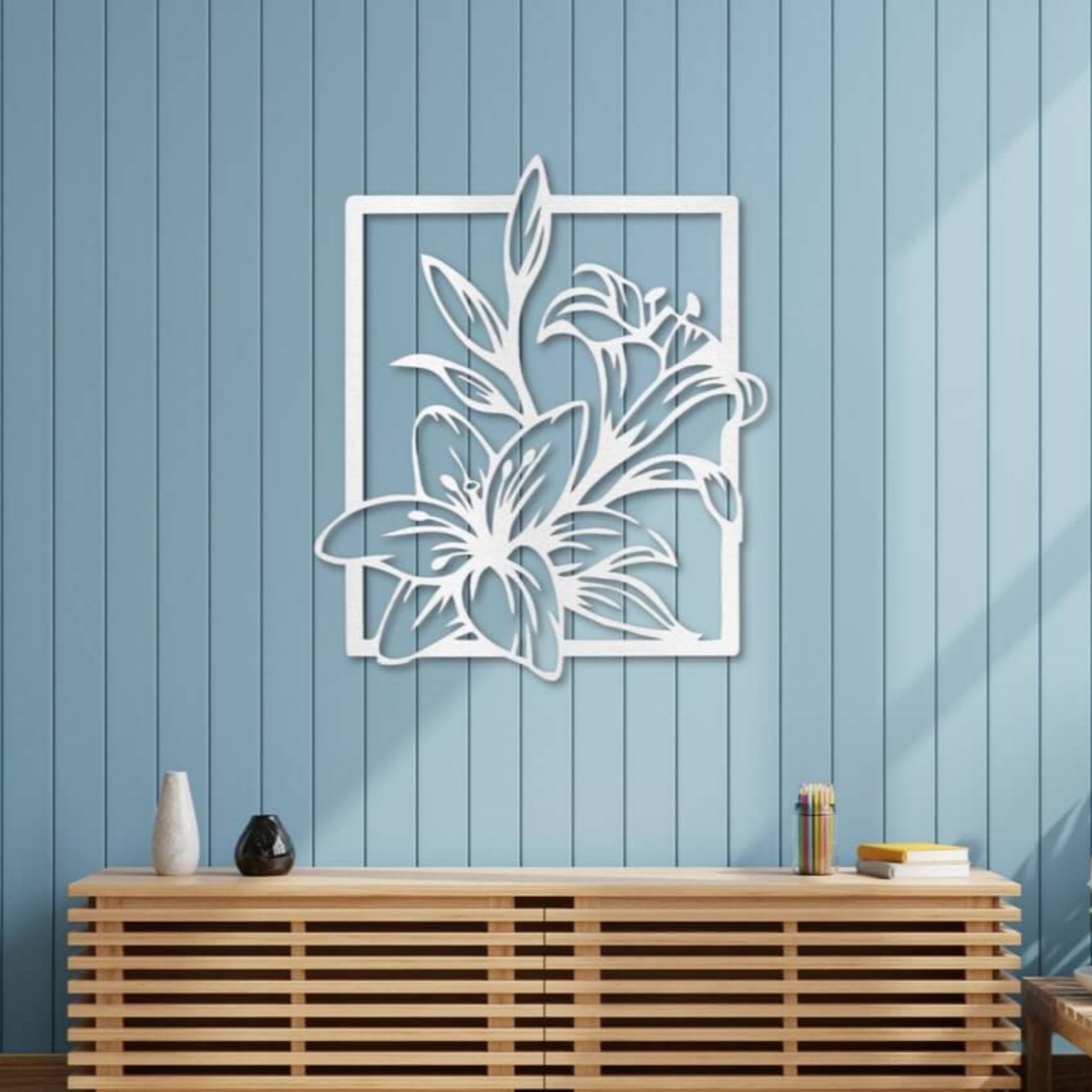 Lily Flower Metal Wall Art