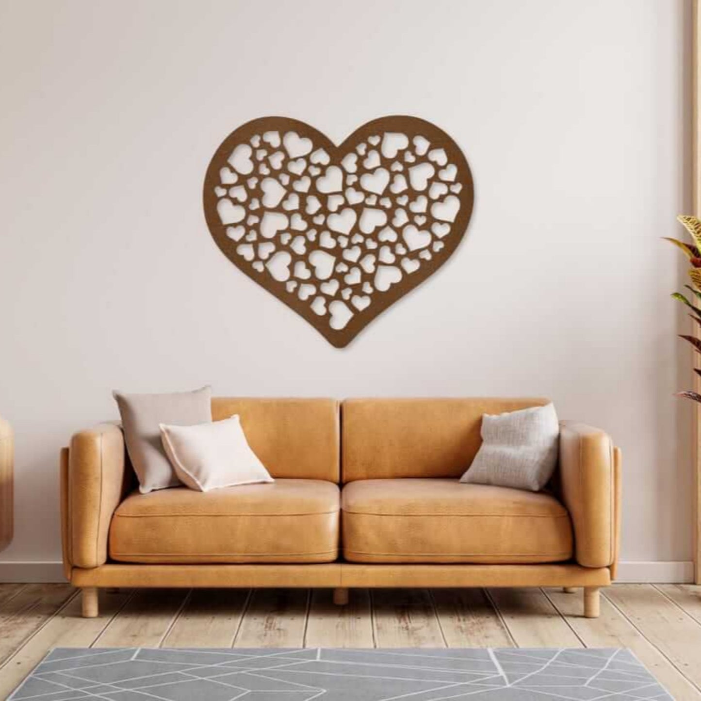 Love Heart Metal Wall Art