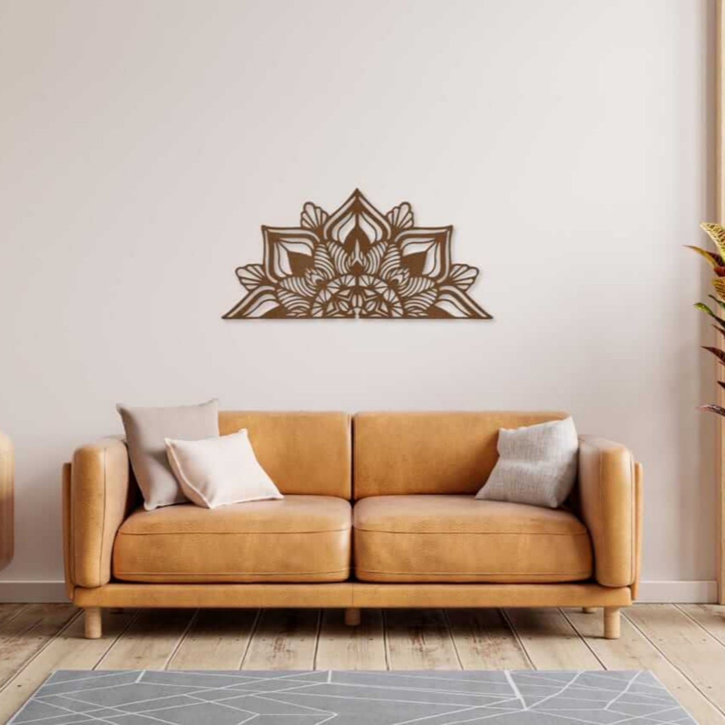 Mandala Metal Wall Art, Flower Wall Decor, Lotus Flower Wall Art, Bedroom Decor, Gift for Her (MEM)