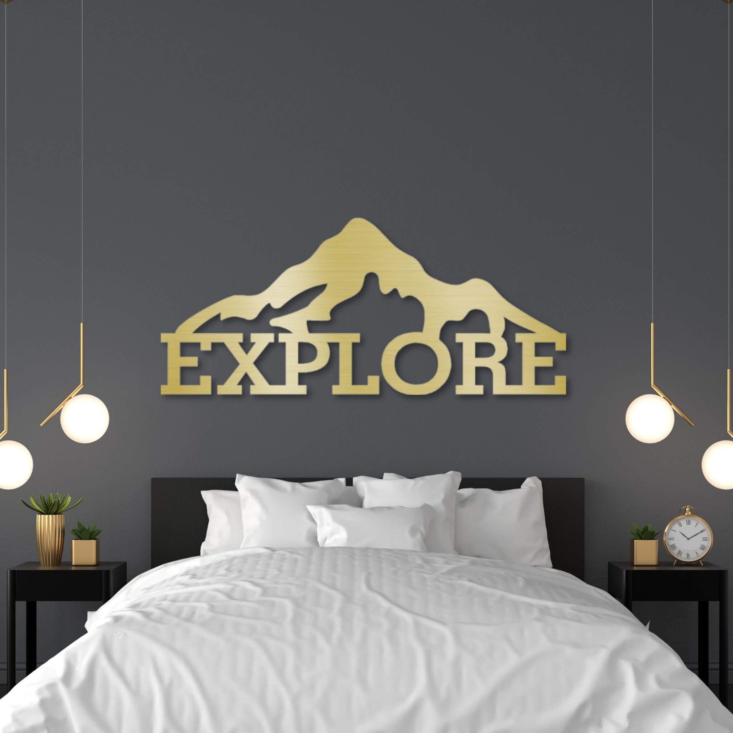 Mountain Explore Metal Wall Art