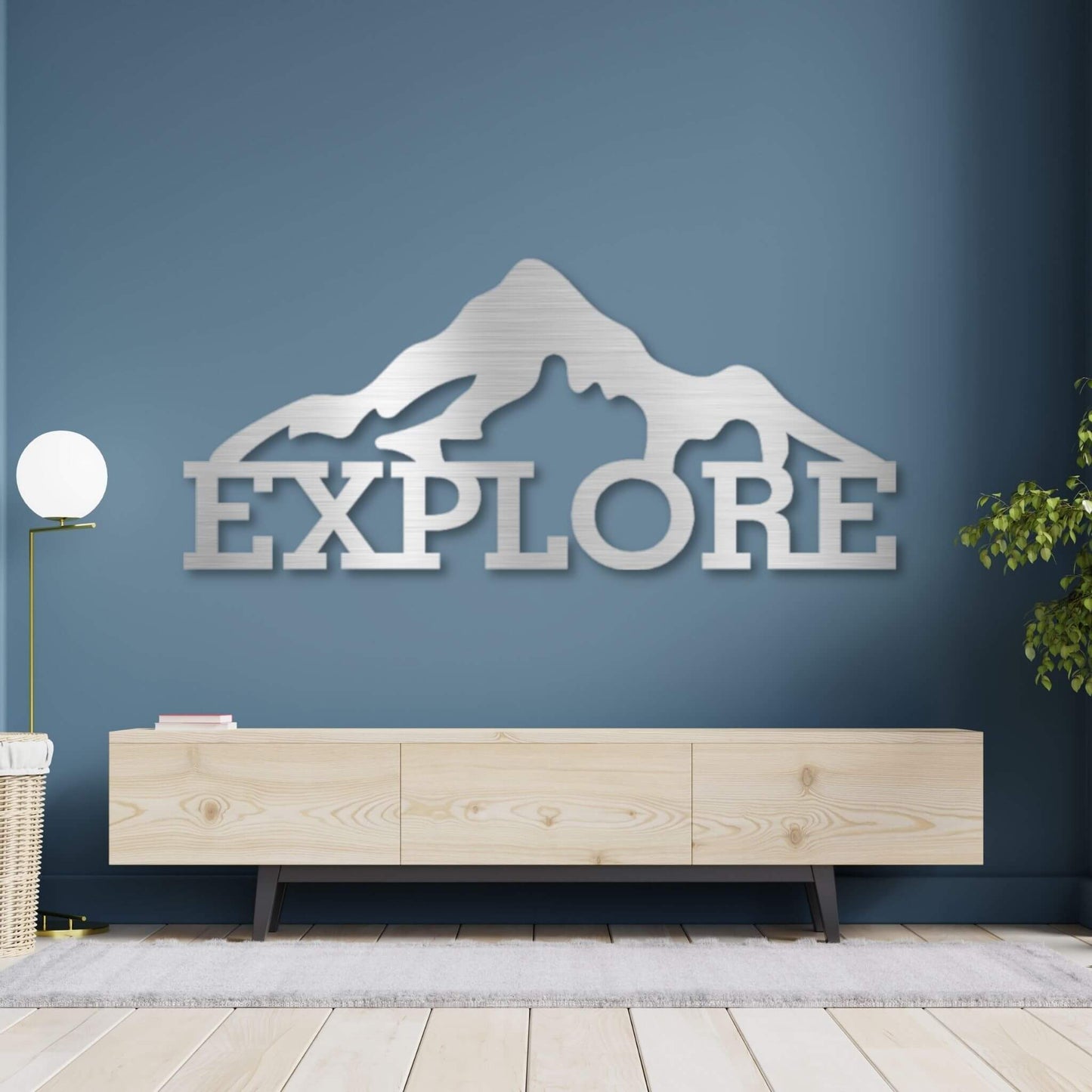 Mountain Explore Metal Wall Art