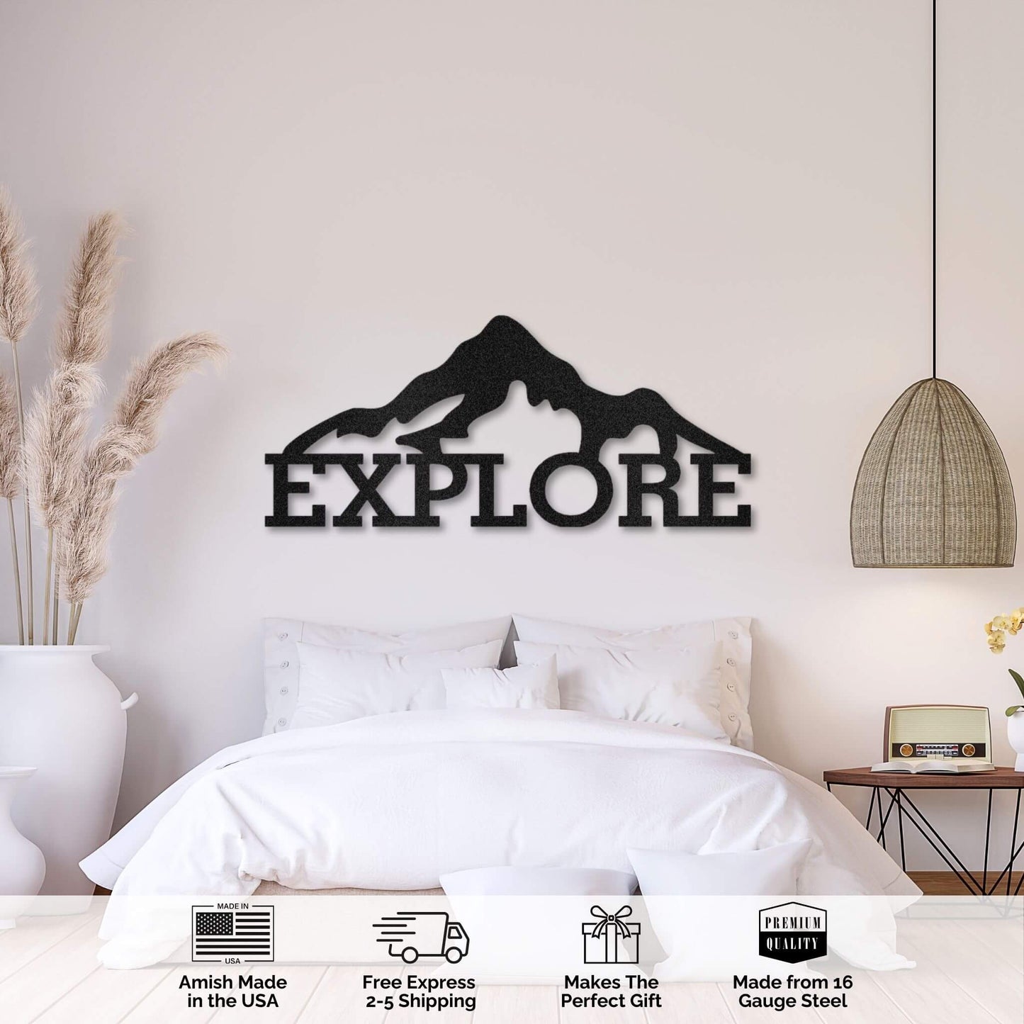 Mountain Explore Metal Wall Art