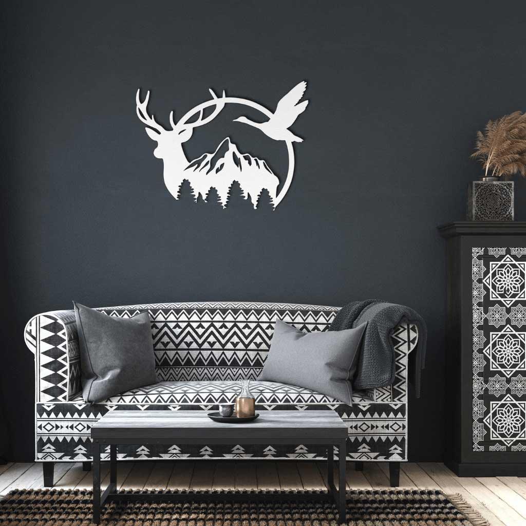 Deer and Duck Metal Wall Art - ProSteel Decor 