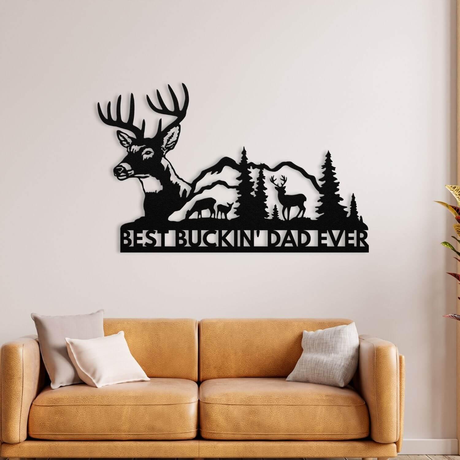 Deer Dad Wall Art - ProSteel Decor 