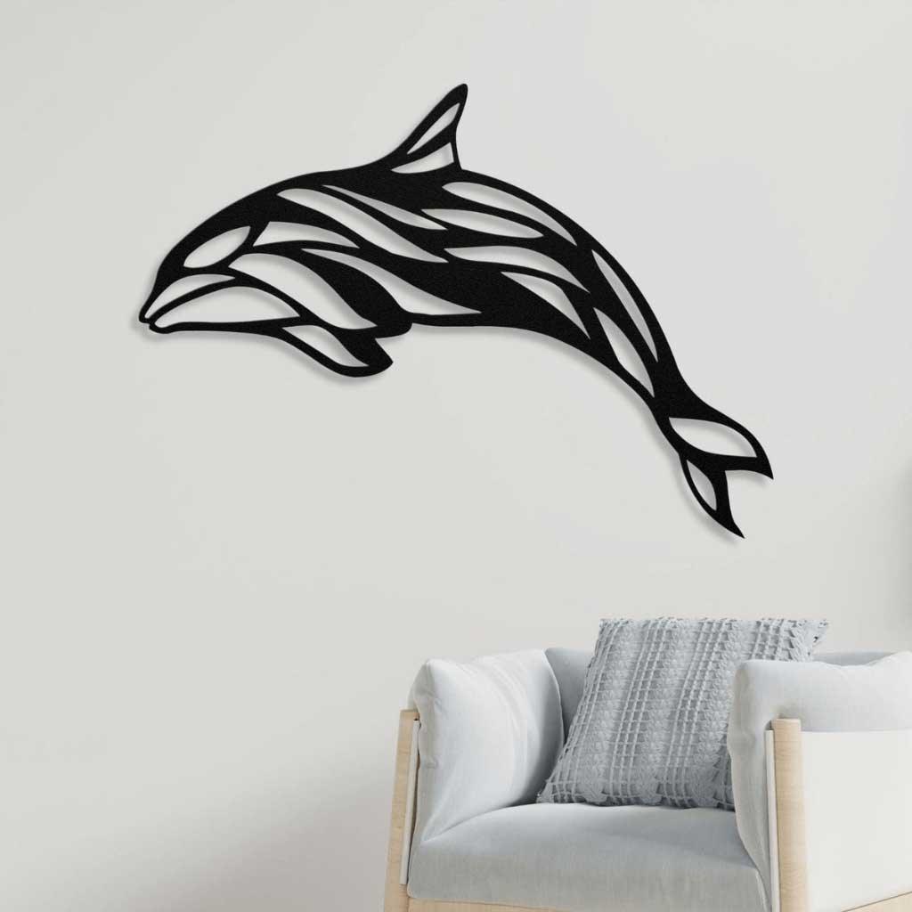 Dolphin Metal Wall Art - ProSteel Decor 